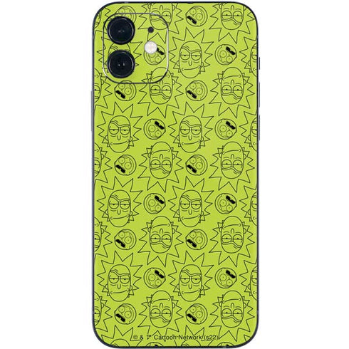 Adult Swim Rick and Morty Rick and Morty All Over Print iPhone 12 Mini Skin