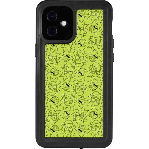 Adult Swim Rick and Morty Rick and Morty All Over Print iPhone 12 Mini Waterproof Case
