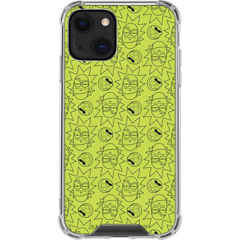 Adult Swim Rick and Morty Rick and Morty All Over Print iPhone 13 Clear Case