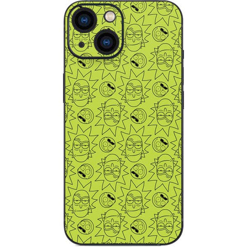 Adult Swim Rick and Morty Rick and Morty All Over Print iPhone 13 Mini Skin