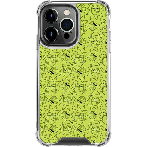 Adult Swim Rick and Morty Rick and Morty All Over Print iPhone 13 Pro Clear Case