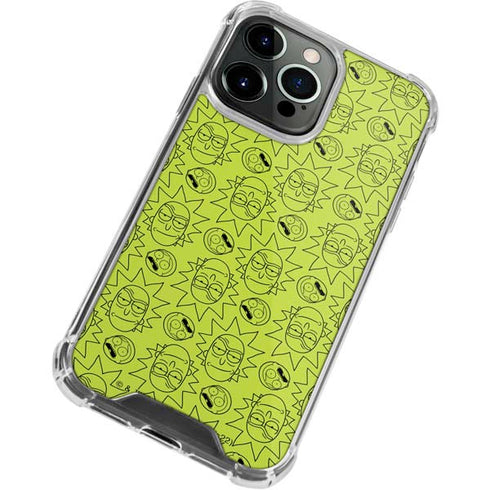 Adult Swim Rick and Morty Rick and Morty All Over Print iPhone 13 Pro Clear Case