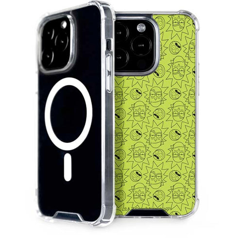 Adult Swim Rick and Morty Rick and Morty All Over Print iPhone 13 Pro MagSafe Case