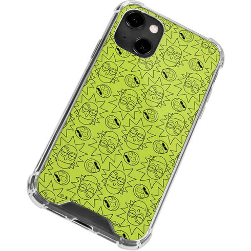 Adult Swim Rick and Morty Rick and Morty All Over Print iPhone 14 Clear Case