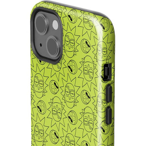 Adult Swim Rick and Morty Rick and Morty All Over Print iPhone 14 Plus Impact Case