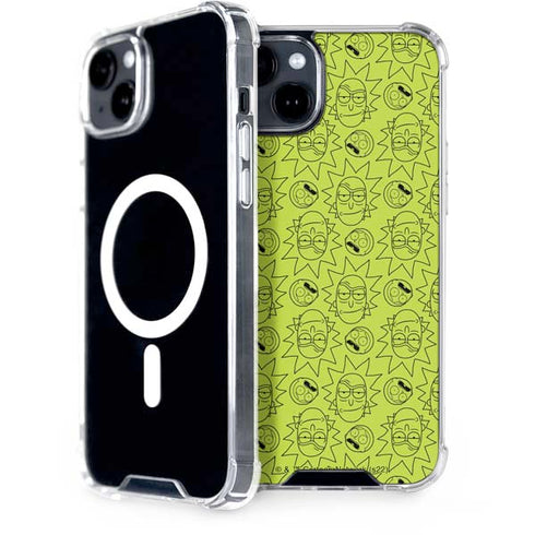 Adult Swim Rick and Morty Rick and Morty All Over Print iPhone 14 MagSafe Case