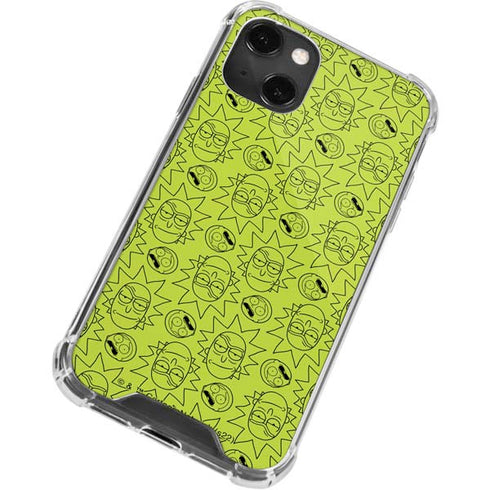 Adult Swim Rick and Morty Rick and Morty All Over Print iPhone 14 Plus Clear Case
