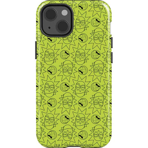 Adult Swim Rick and Morty Rick and Morty All Over Print iPhone 15 Impact Case