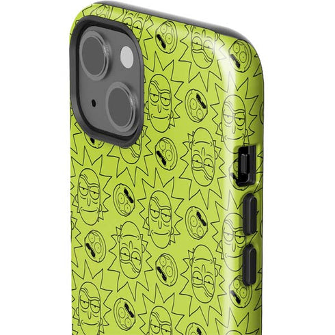 Adult Swim Rick and Morty Rick and Morty All Over Print iPhone 15 Impact Case