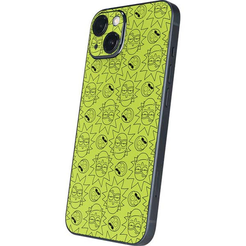 Adult Swim Rick and Morty Rick and Morty All Over Print iPhone 15 Plus Skin