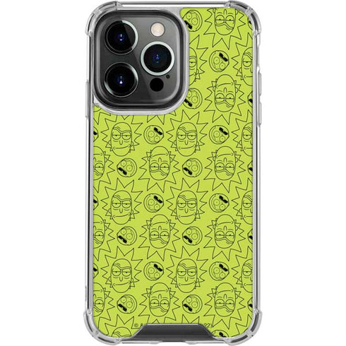 Adult Swim Rick and Morty Rick and Morty All Over Print iPhone 15 Pro Clear Case
