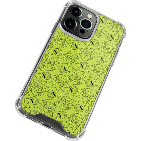 Adult Swim Rick and Morty Rick and Morty All Over Print iPhone 15 Pro Clear Case