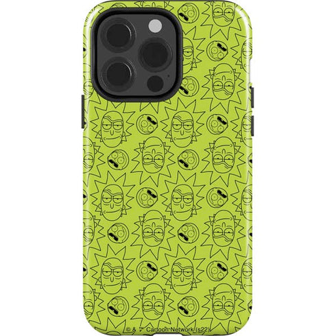 Adult Swim Rick and Morty Rick and Morty All Over Print iPhone 15 Pro Impact Case
