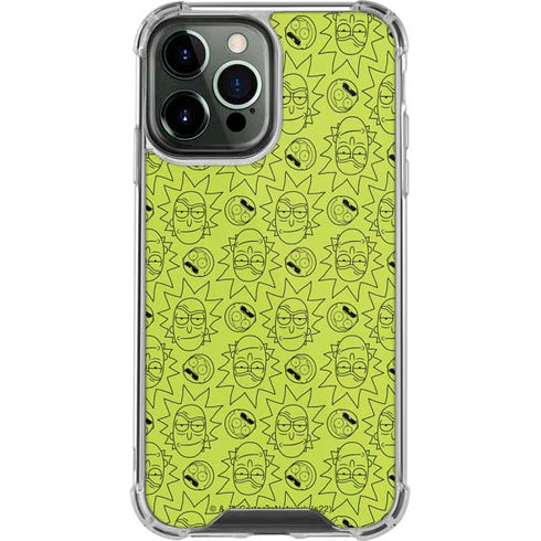 Adult Swim Rick and Morty Rick and Morty All Over Print iPhone 14 Pro Max Clear Case