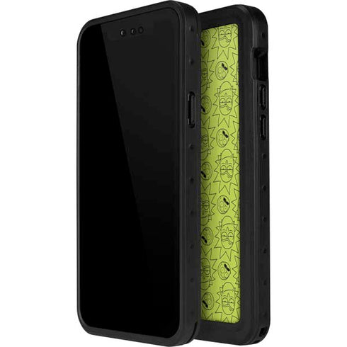 Adult Swim Rick and Morty Rick and Morty All Over Print iPhone 14 Pro Max Waterproof Case