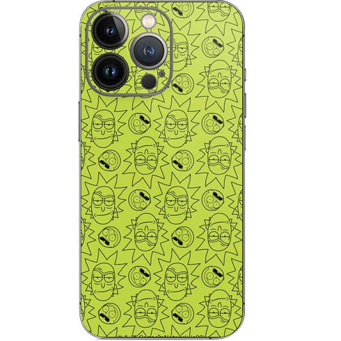 Adult Swim Rick and Morty Rick and Morty All Over Print iPhone 14 Pro Skin
