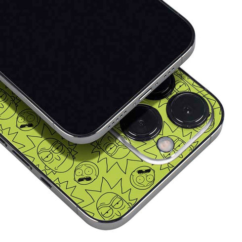 Adult Swim Rick and Morty Rick and Morty All Over Print iPhone 14 Pro Skin