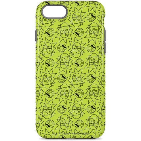 Adult Swim Rick and Morty Rick and Morty All Over Print iPhone 8 Pro Case