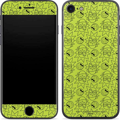 Adult Swim Rick and Morty Rick and Morty All Over Print iPhone 8 Skin