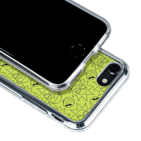 Adult Swim Rick and Morty Rick and Morty All Over Print iPhone SE (2nd & 3rd Gen) Clear Case