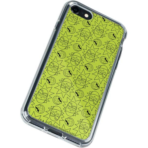 Adult Swim Rick and Morty Rick and Morty All Over Print iPhone SE (2nd & 3rd Gen) Clear Case