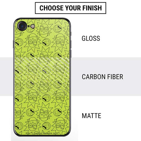 Adult Swim Rick and Morty Rick and Morty All Over Print iPhone SE (2nd & 3rd Gen) Skin
