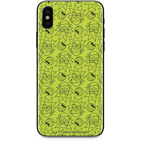 Adult Swim Rick and Morty Rick and Morty All Over Print iPhone X Skin