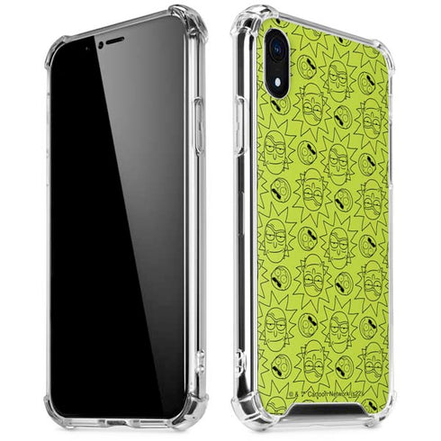Adult Swim Rick and Morty Rick and Morty All Over Print iPhone XR Clear Case