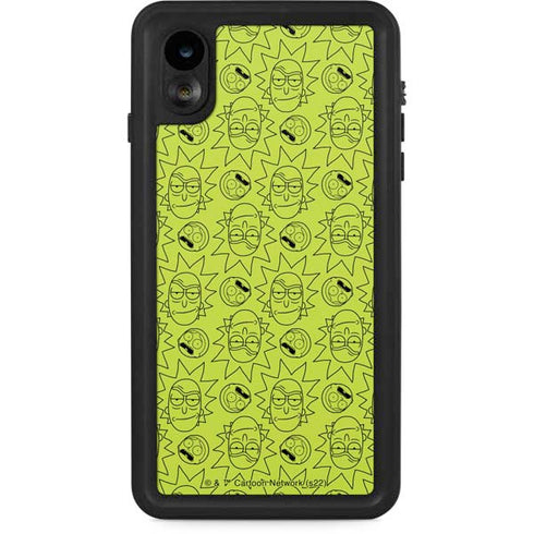 Adult Swim Rick and Morty Rick and Morty All Over Print iPhone XR Waterproof Case