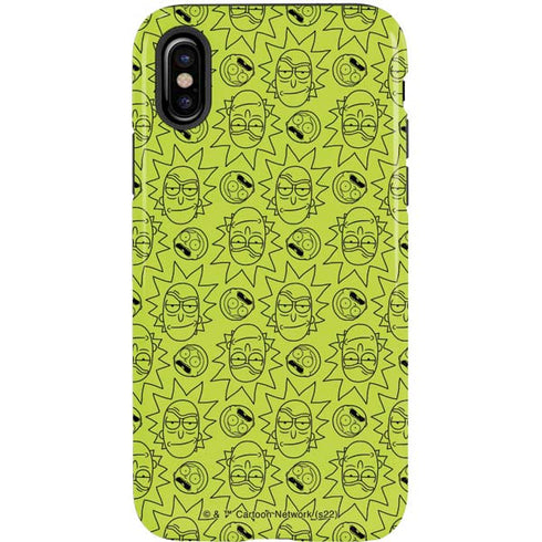 Adult Swim Rick and Morty Rick and Morty All Over Print iPhone XS Pro Case
