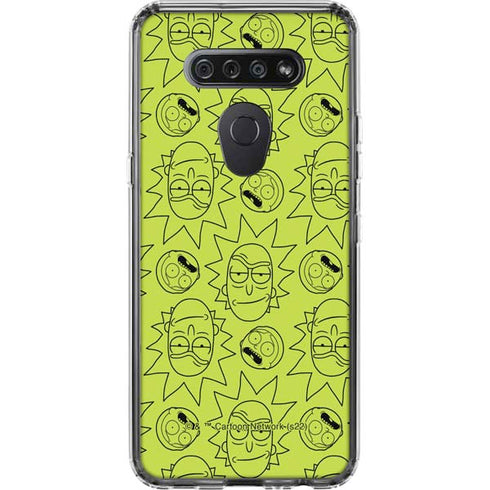 Adult Swim Rick and Morty Rick and Morty All Over Print LG K51/Q51 Clear Case