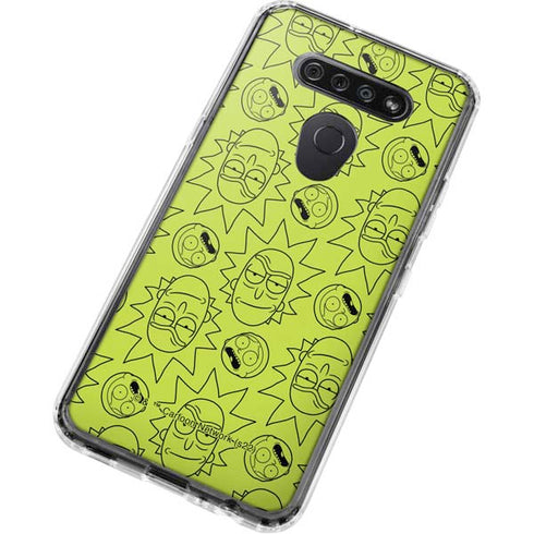 Adult Swim Rick and Morty Rick and Morty All Over Print LG K51/Q51 Clear Case