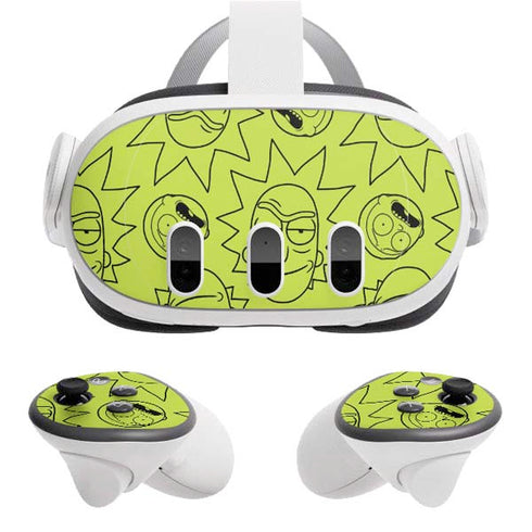 Adult Swim Rick and Morty Rick and Morty All Over Print Meta Quest 3 Skin