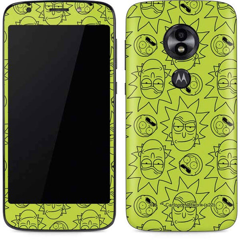 Adult Swim Rick and Morty Rick and Morty All Over Print Moto E5 Play Skin