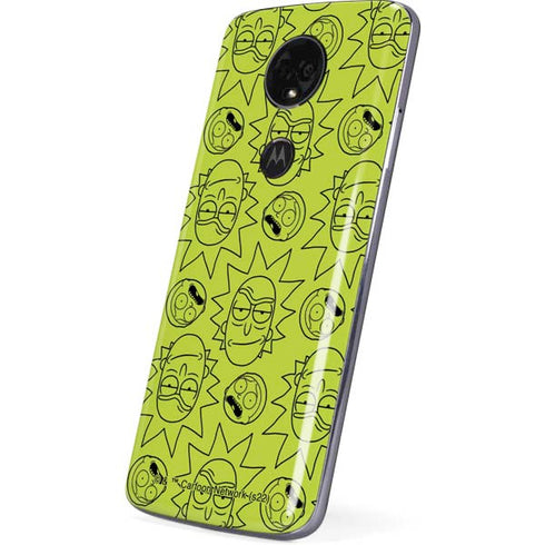 Adult Swim Rick and Morty Rick and Morty All Over Print Moto E5 Plus Skin