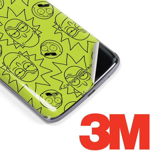Adult Swim Rick and Morty Rick and Morty All Over Print Moto E5 Plus Skin
