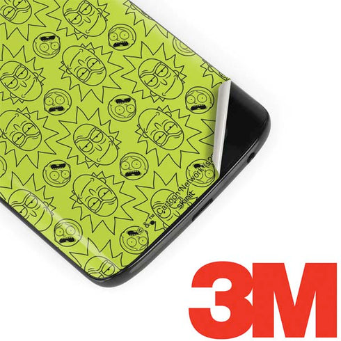 Adult Swim Rick and Morty Rick and Morty All Over Print Moto G6 Skin
