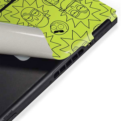 Adult Swim Rick and Morty Rick and Morty All Over Print Nintendo Switch Bundle Skin