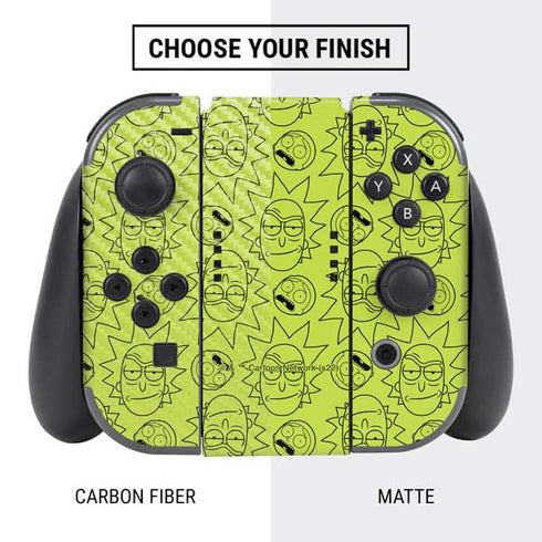 Adult Swim Rick and Morty Rick and Morty All Over Print Nintendo Switch Bundle Skin