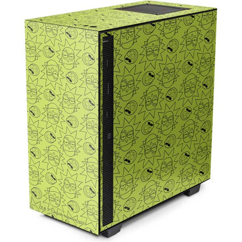 Adult Swim Rick and Morty Rick and Morty All Over Print NZXT H510 Compact ATX Mid-Tower Case Skin