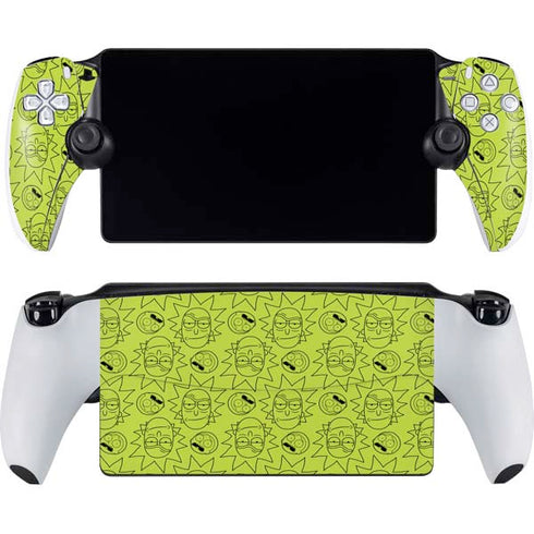 Adult Swim Rick and Morty Rick and Morty All Over Print PlayStation Portal Remote Player Skin