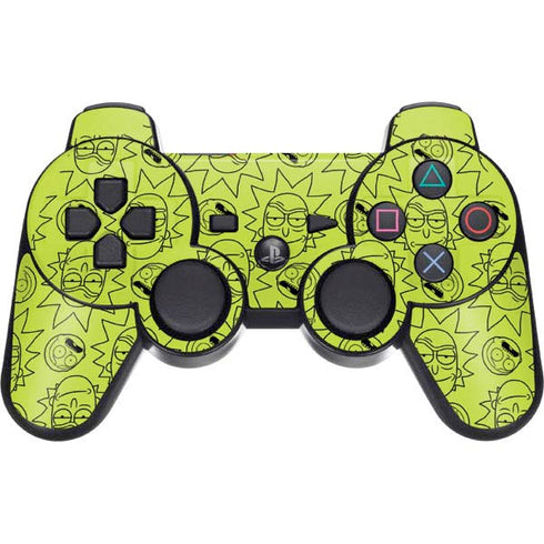 Adult Swim Rick and Morty Rick and Morty All Over Print PS3 Dual Shock wireless controller Skin