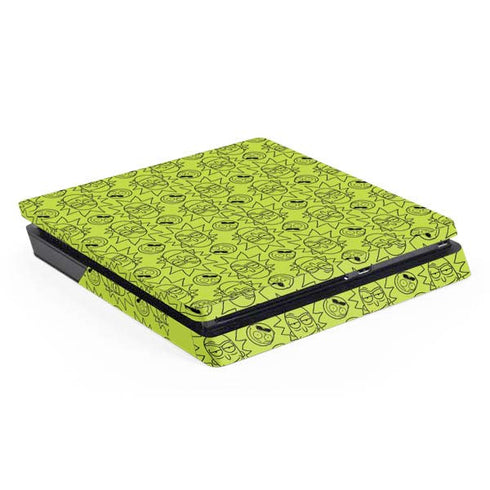 Adult Swim Rick and Morty Rick and Morty All Over Print PS4 Slim Skin