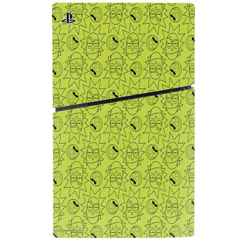 Adult Swim Rick and Morty Rick and Morty All Over Print PS5 Slim Disk Console Skin