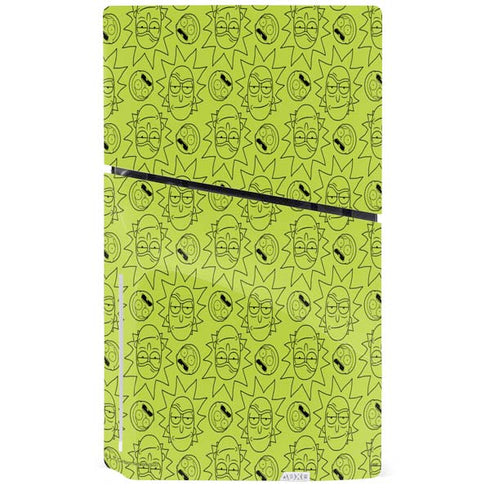 Adult Swim Rick and Morty Rick and Morty All Over Print PS5 Slim Disk Console Skin