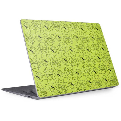 Adult Swim Rick and Morty Rick and Morty All Over Print Surface Laptop 2 Skin