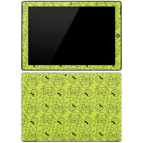 Adult Swim Rick and Morty Rick and Morty All Over Print Surface Pro 3 Skin