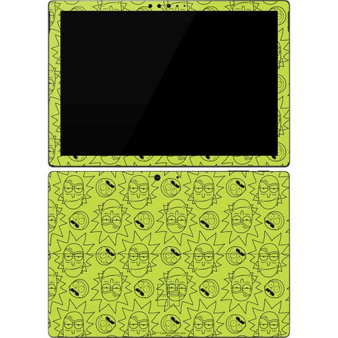 Adult Swim Rick and Morty Rick and Morty All Over Print Surface Pro 7 Skin