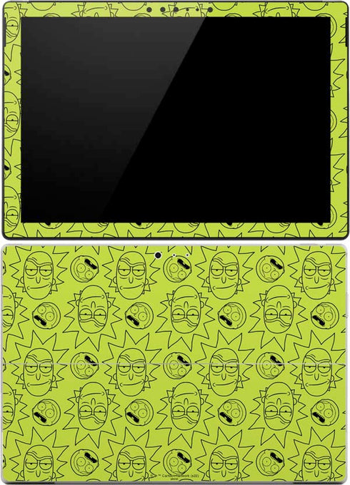 Adult Swim Rick and Morty Rick and Morty All Over Print Surface Pro (2017) Skin