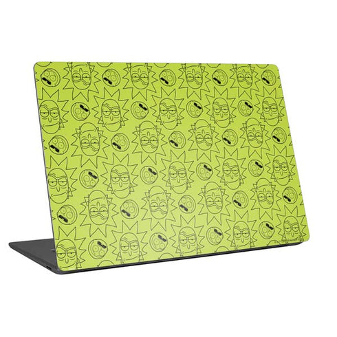 Adult Swim Rick and Morty Rick and Morty All Over Print Universal Laptop 14in (11.4 x 8.2in) Skin